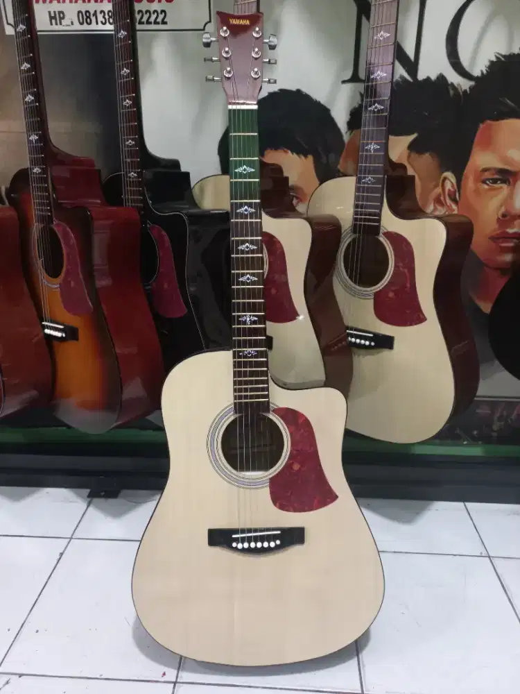 Gitar jumbo ymh g225 Neck sudah Tanam besi aktiv