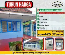 JUAL  RUMAH JOMBANG BAGUS UNTUK KOST SAN DEKAT ALUN-ALUN KEBONROJO