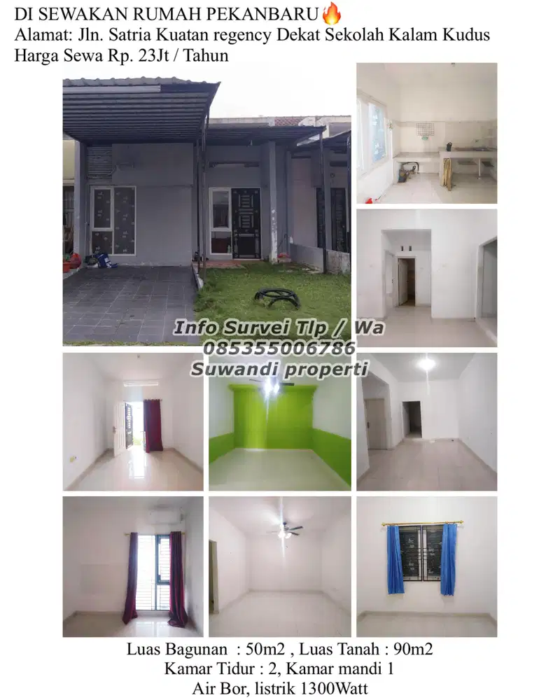 Disewakan rumah jln.satria kuatan regency dekat sekolah kalam kudus