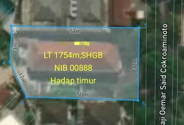 Dijual Rumah Lama Bisa Untuk Komersial Luas 1754 m2 di Menteng Jakpus