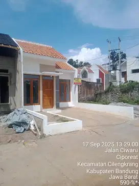 Rumah datar murah pinggir jalan desa