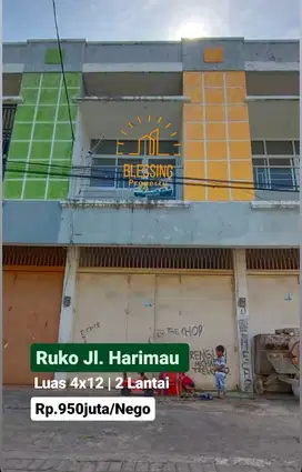 ruko jalan harimau dekat mall ratu indah
