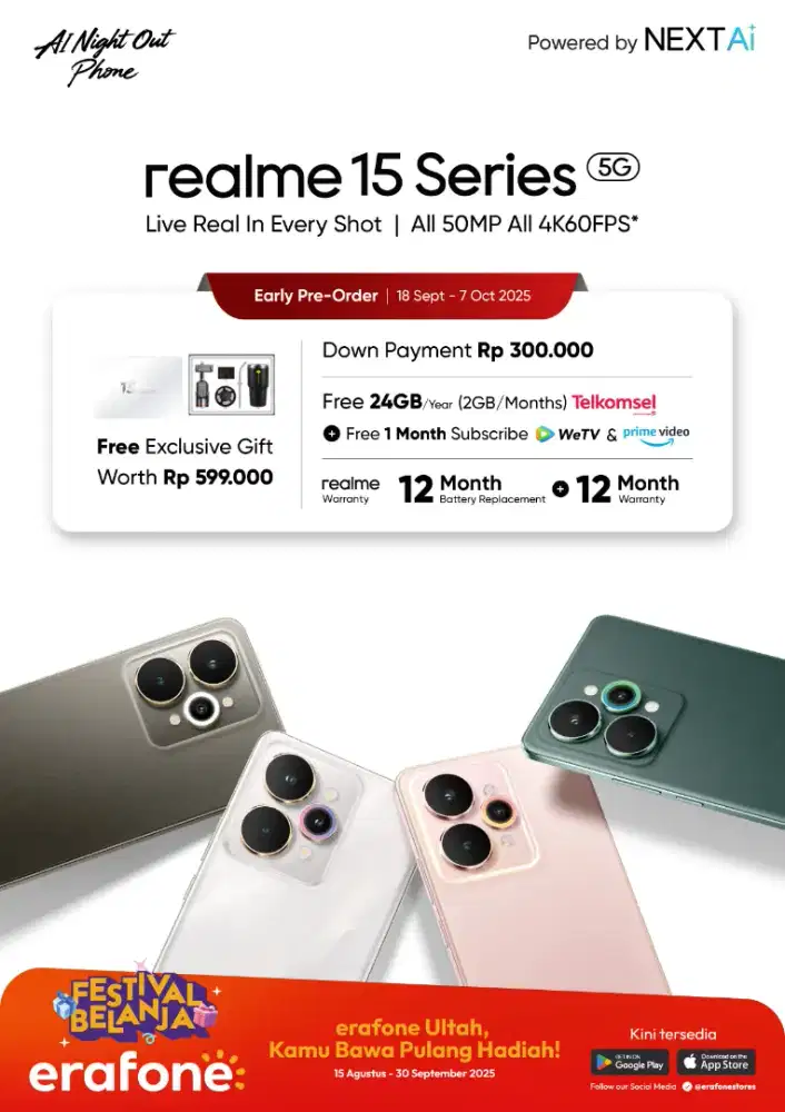realme 15 5g / realme 15 pro 5g open po