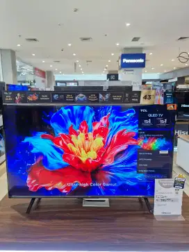 TCL QLED GOOGLE TV 43 PROMO CICILAN 0% 4 BULAN