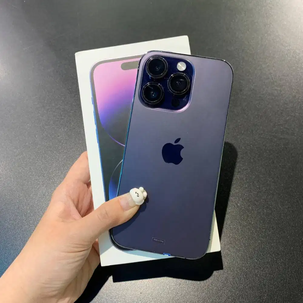 SECOND IPHONE 14 PRO 128 PURPLE BH 91 GARANSI RESMI #GPS