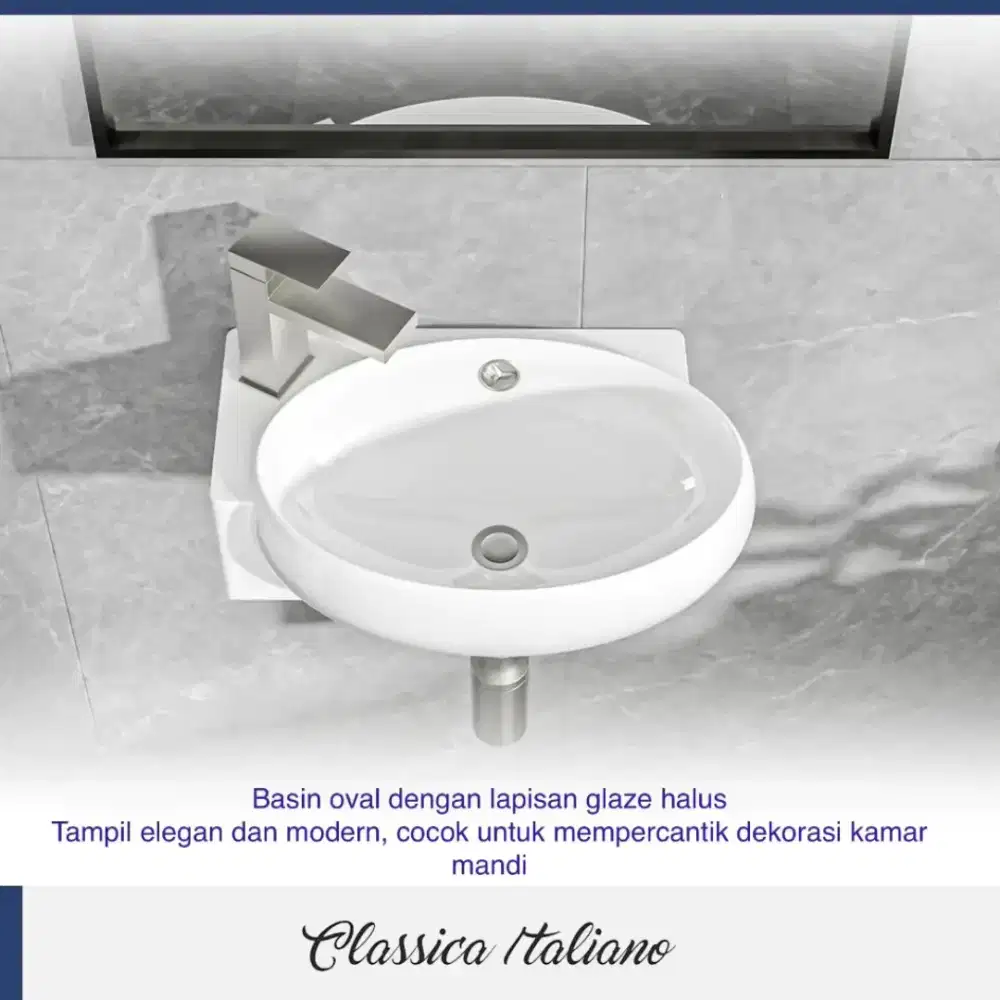 Classica Italiano Wastafel keramik kotak