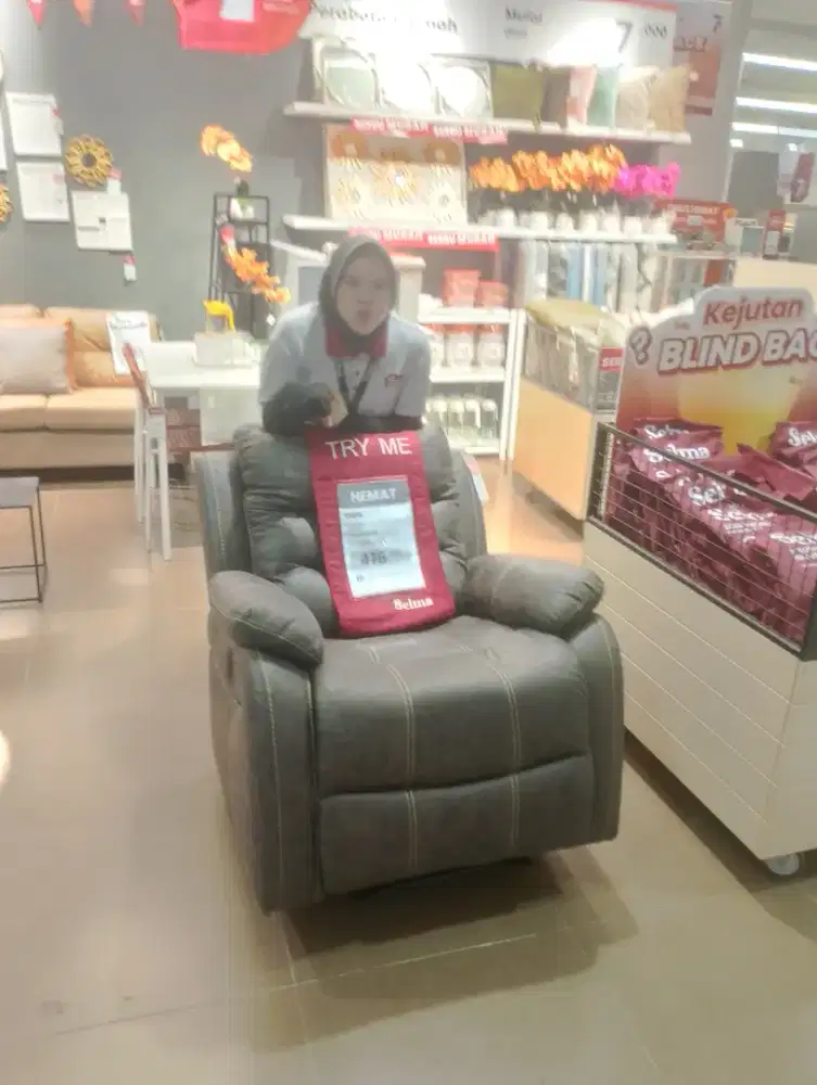 Selma Lalita Sofa Recliner 1 seater coklat