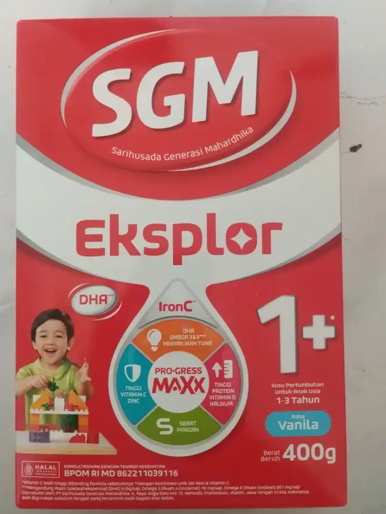 susu SGM explore 1+ rasa Vanilla 400 gram