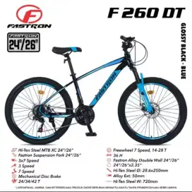 Sepeda Gunung MTB 26 inch Fastron F260DH 21 speed Mechanical discbrake