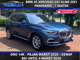 7seats TAX=MARET-26 Bunga=4,7% Odo=14k BMW X 5 Xdrive 4.0i Xline 2021