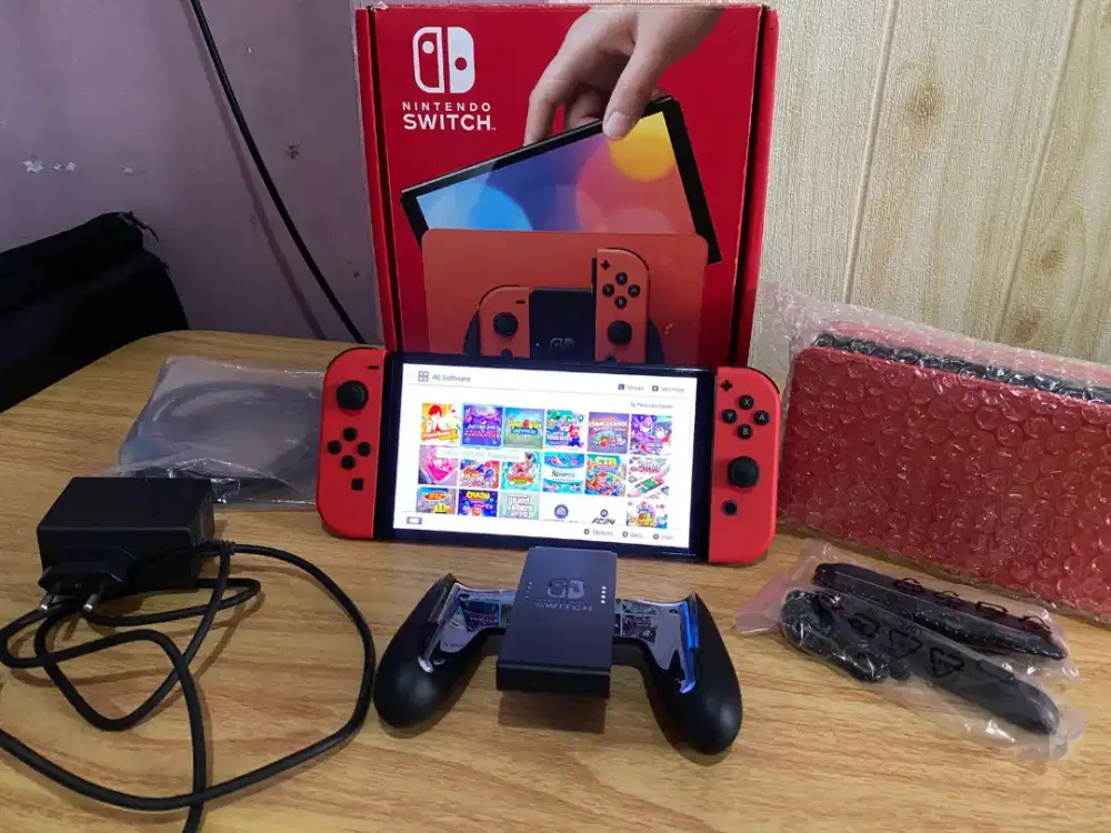 Nintendo Switch oled mario cef*w* 512gb fullset
