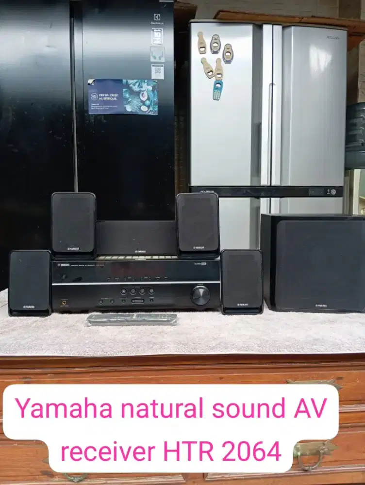 [BELUM DI PAKAI] Full Set Yamaha Natural AV receiver HTR 2064