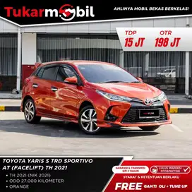 [BERGARANSI] TOYOTA YARIS S TRD SPORTIVO 1.5 METIK FACELIFT TAHUN 2021