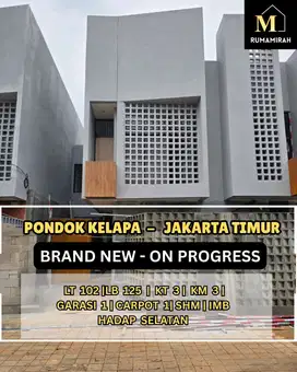 Rumah baru bebas banjir di komplek pondok kelapa jakarta timur