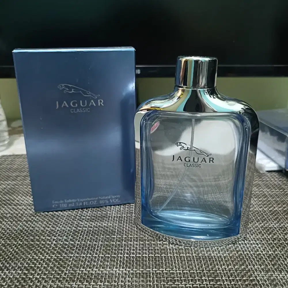 botol kosong parfum Jaguar Blue