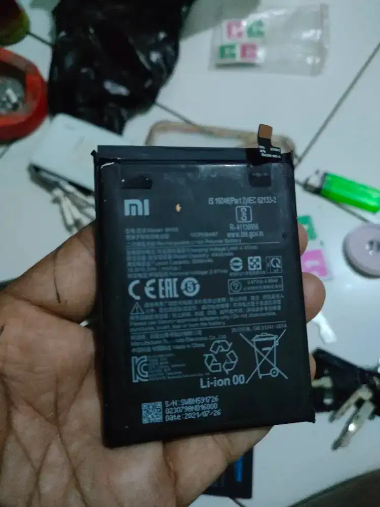 Baterai cabutan redmi note 10s/redmi note 10 4G