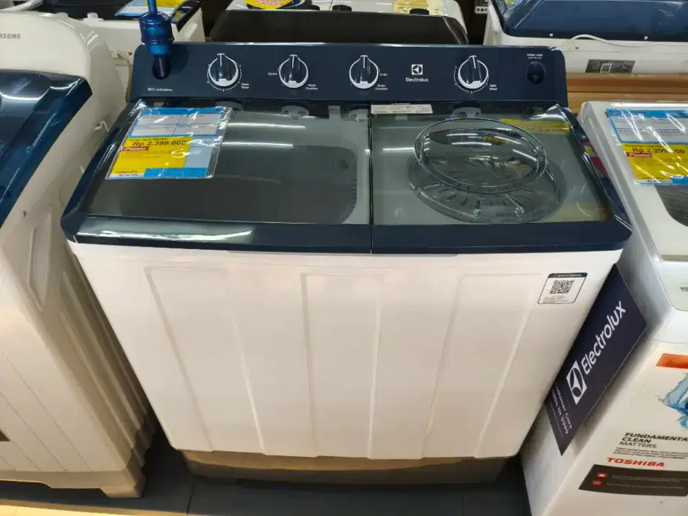 Mesin Cuci 2 Tabung Electrolux 12 KG Cicilan Tanpa DP Gratis 2x Cicila