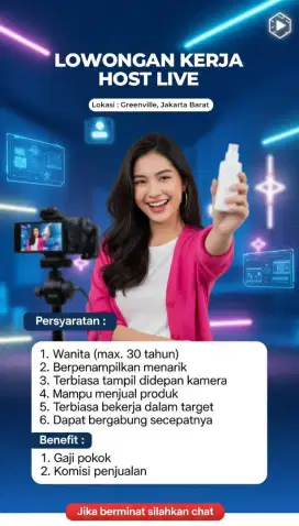 Lowongan Kerja Host Live