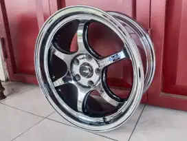 Velg Advan black chrome R17