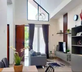 rumah mewah 1 lantai harga termurah akses jalan mobil yuk survei
