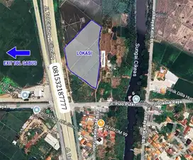 DIJUAL TANAH STRATEGIS DEKAT PINTU TOL GABUS