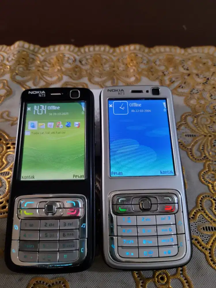 NOKIA JADOEL N73 HITAM & SILVER
