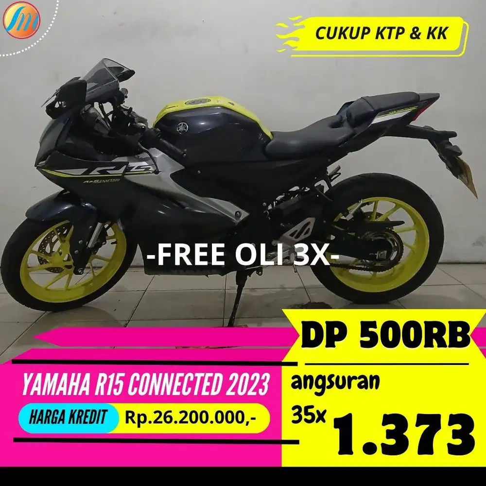 DP 500RIBU KREDIT YAMAHA R15 CONNECTED 2023 SEKEN ANGSURAN TERJANGKAU