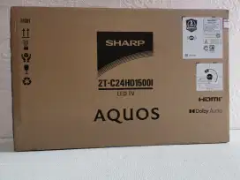 Sharp Led TV 24 Inch Full Set ( /Blum ada 1 Bulan)
