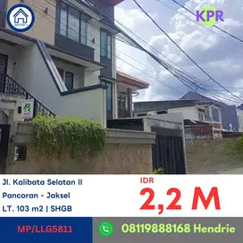 MP/LLG5811 LELANG 9 OKTOBER 2025 rumah jl kalibata selatan 2 jaksel