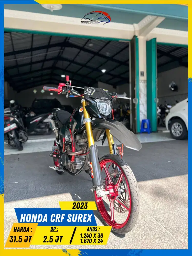HONDA CRF SUREX 2023 PEKAKAS DOBEL BOSKUU HIKMAH MOTOR KEPUH