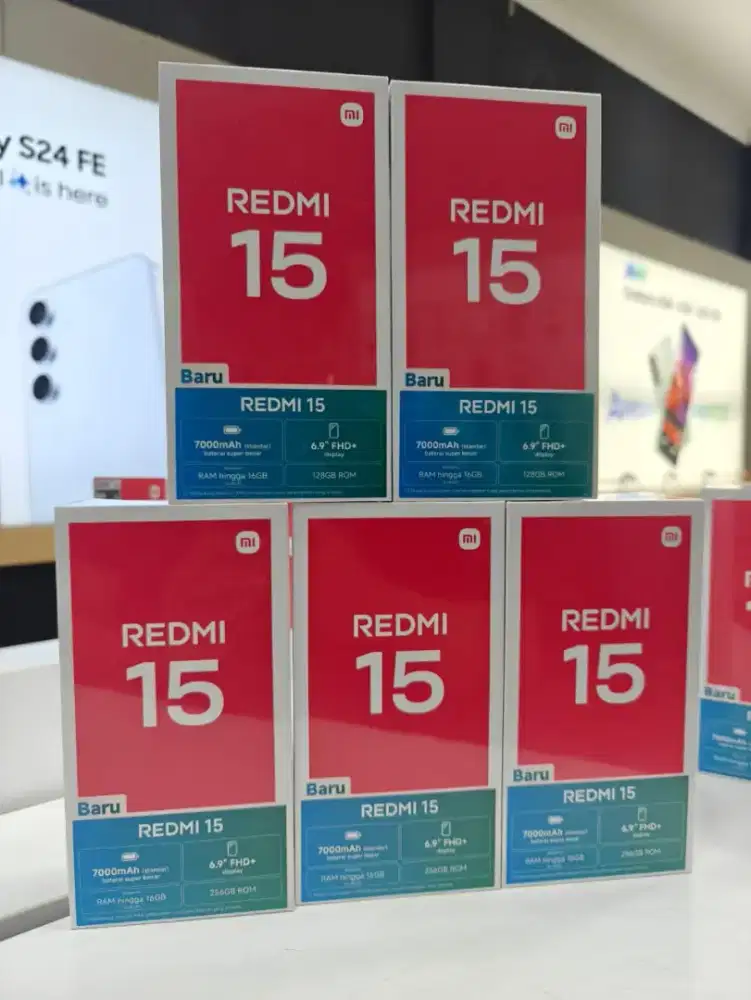 Redmi 15 bonus softcase dan pelindung layar