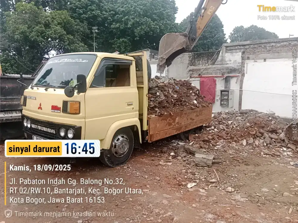 Jasa angkut/buang puing, sampah projek, pindahan rumah dll.