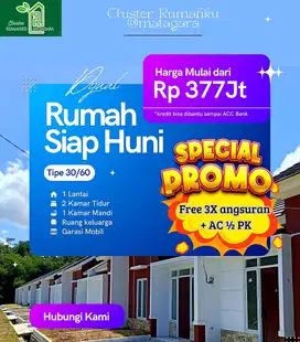 Keren DP 2jt Aja Rumah Siap Huni di Rumahku Matagara Tangerang
