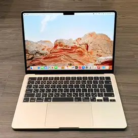 Macbook air M2 8/256gb Starlight Mulus