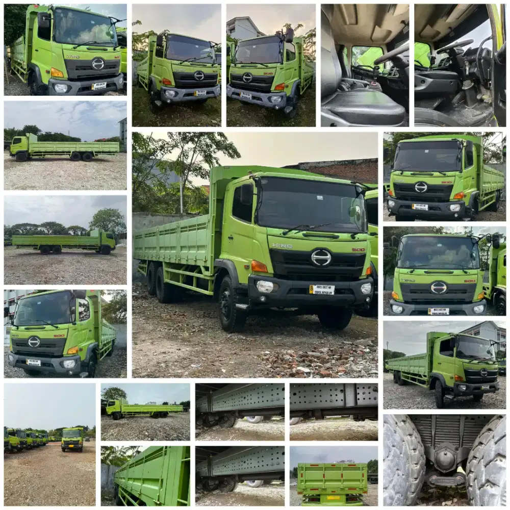 HINO LOHAN FM260JW ASLI LONG 6X4 BAK TRIWAY TRONTON ISTIMEWA SEKALI