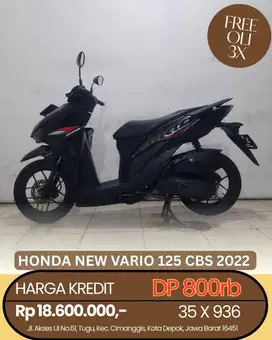 HONDA NEW VARIO 125 CBS 2022 CASH/KREDIT PROSES CEPAT SYARAT MUDAH