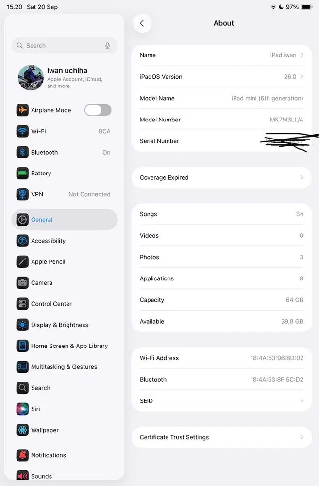 Ipad mini 6 64 gb