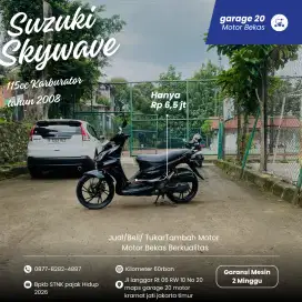 Suzuki Skywave 115cc Karburator Tahun 2008 Pajak Hidup