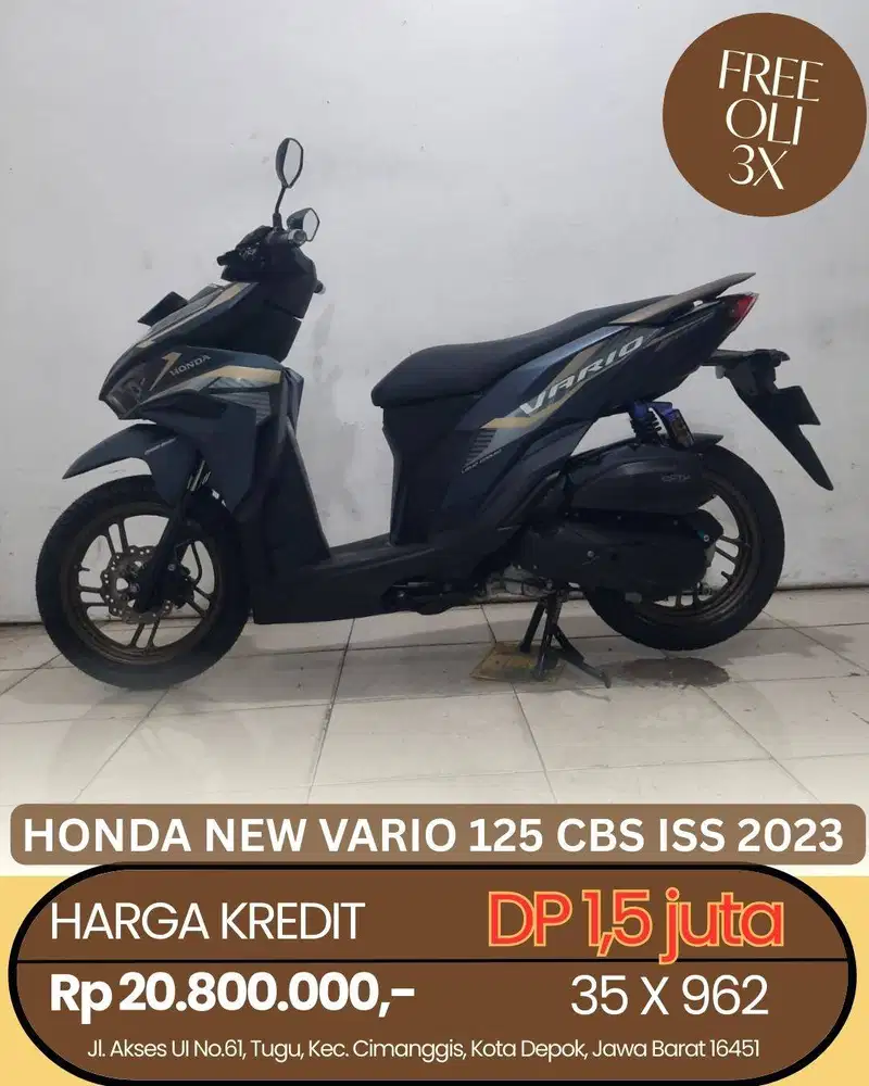 HONDA NEW VARIO 125 CBS ISS 2023 CASH/KREDIT SYARAT MUDAH KTP/KK
