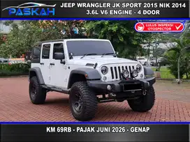 3.6 FULL OPTION JEEP WRANGLER 3.6 JK SPORT PENTASTAR 2015 NIK 2014