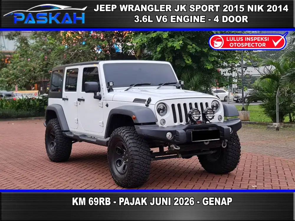 3.6 FULL OPTION JEEP WRANGLER 3.6 JK SPORT PENTASTAR 2015 NIK 2014