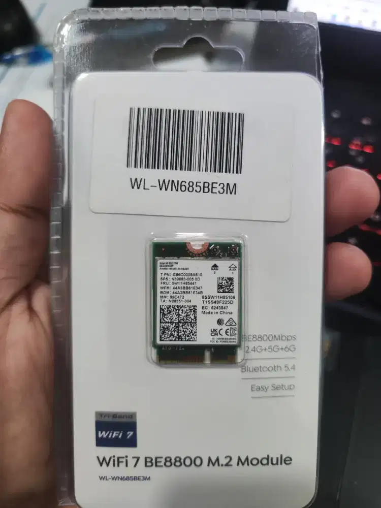 WAVLINK Wi-Fi 7 BE8800 INTEL BE200 WIFI CARD KARTU NIRKABEL