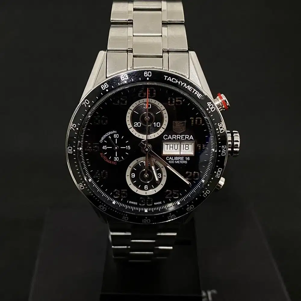 TAG Heuer Carrera CV2A10 ceramic bezel calibre16 chrono matic