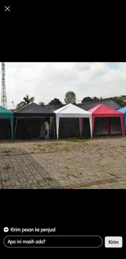 Tenda kafe dan tenda payung (bs antr skitr medan)