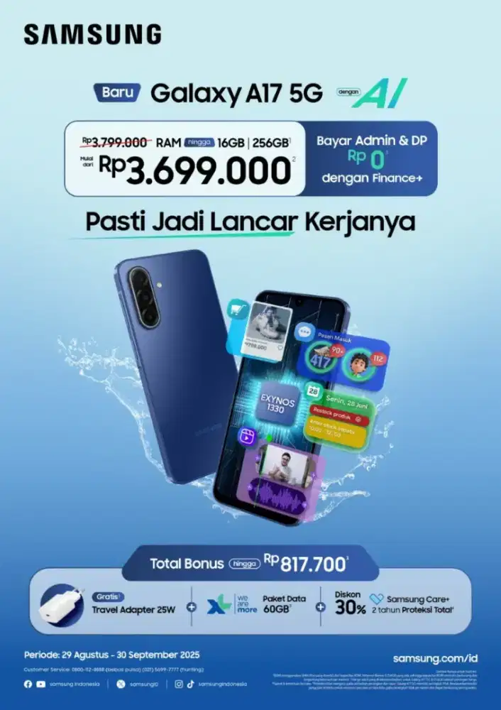 SAMSUNG A17 RAM 16 256