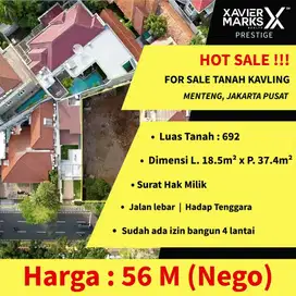 FOR SALE TANAH KAVLING DI JLN YUSUF ADIWINATA MENTENG JAKPUS