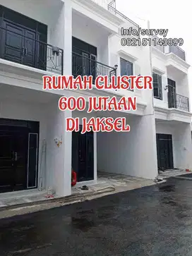 Dijual Rumah cluster 2,5 Lantai ada rooftop Akses mobil di Jagakarsa Jaksel Bebas Banjir