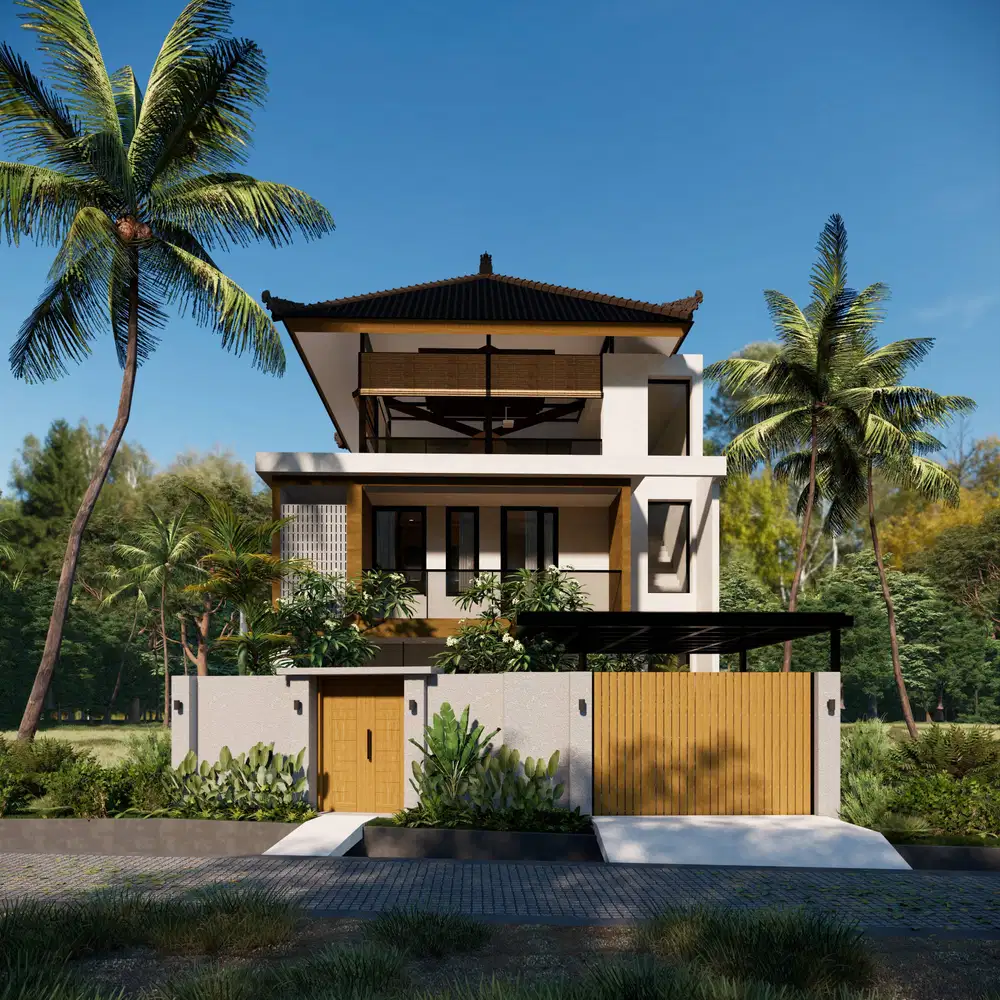 THREE-LEVEL VILLA WITH PANORAMIC RICE FIELD VIEWS IN UBUD