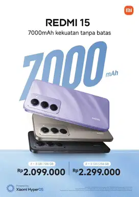 REDMI 15 TERBARU 2025 BISA CICILAN ATAU CASH