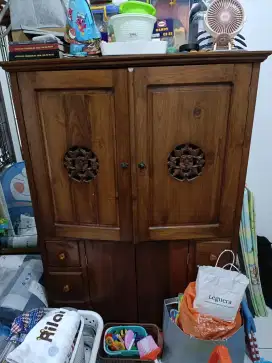 Lemari TV jati jepara